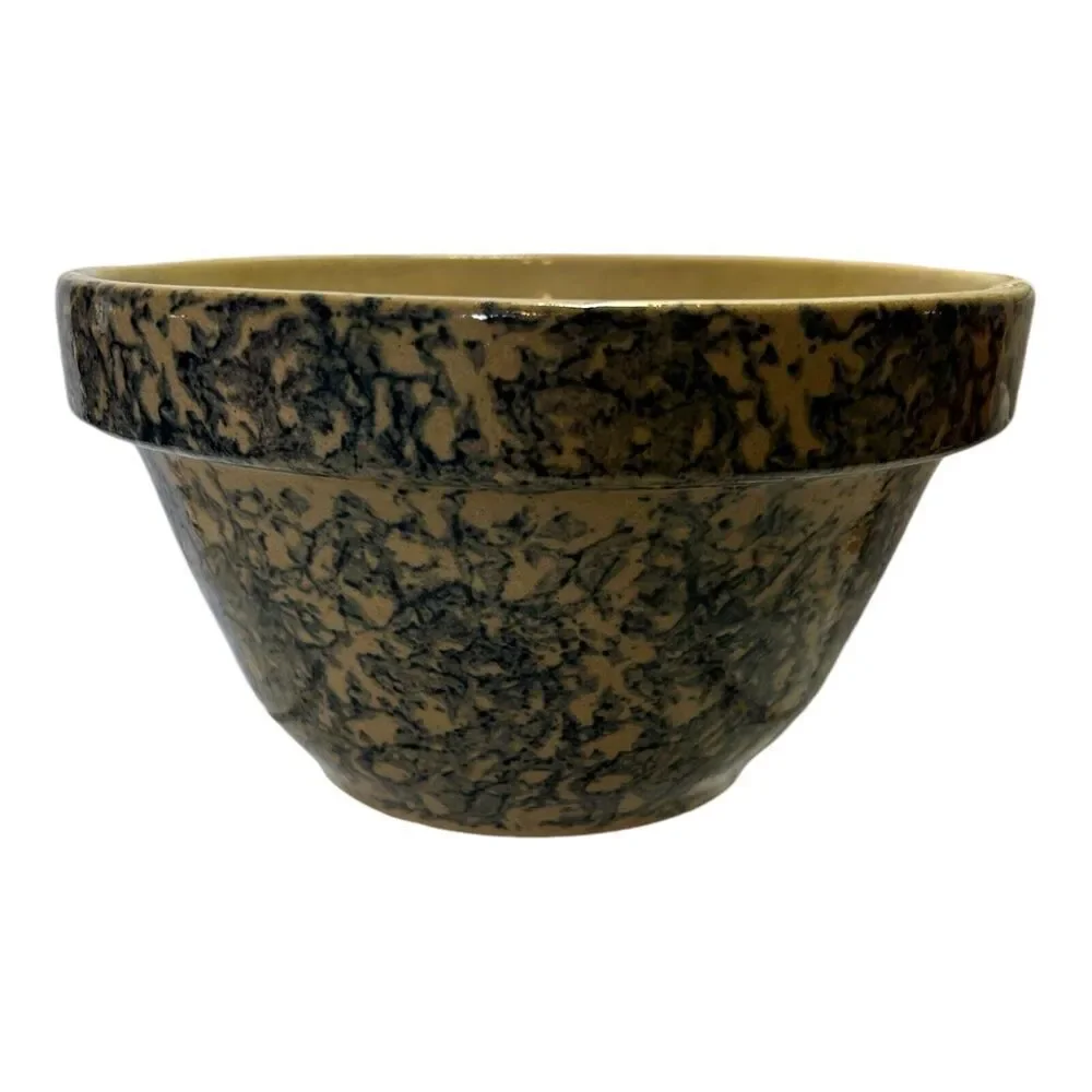 Robinson Ransbottom Roseville, OH Blue Sponge Ware Mixing Bowl 700 7” x 4”